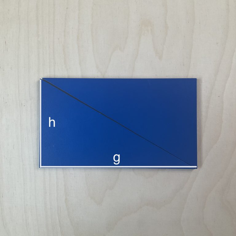 Flächen berechnen mit den blauen Dreiecken - Parallelogramm